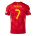 Maillot de foot Espagne Alvaro Morata #7 Domicile vêtements Europe 2024 Manches Courtes